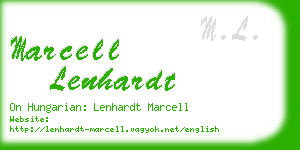 marcell lenhardt business card
